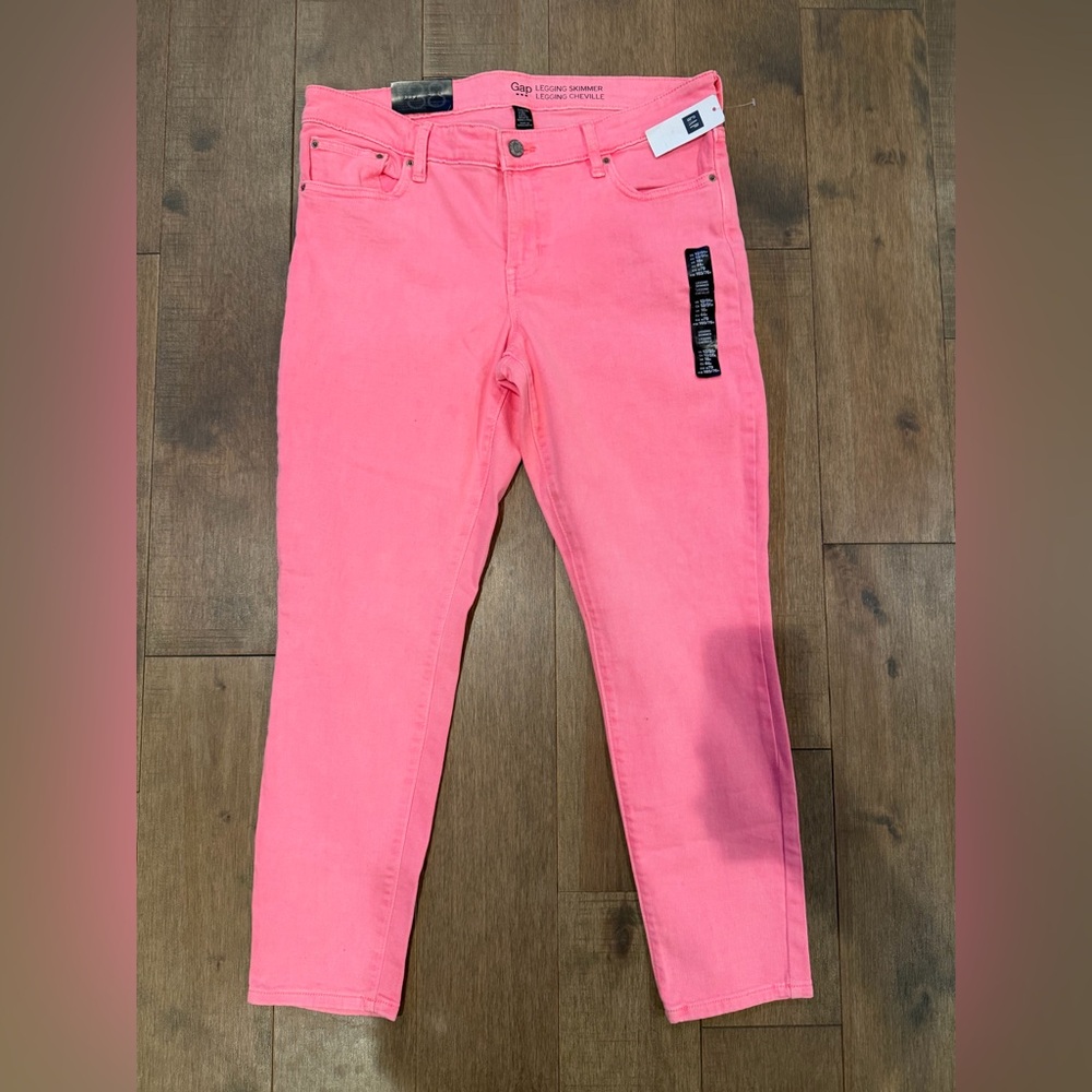 NWT GAP vibrant coral jeans - size 12